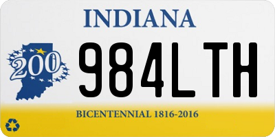 IN license plate 984LTH