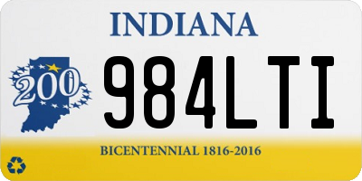 IN license plate 984LTI