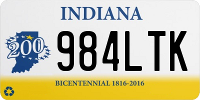 IN license plate 984LTK