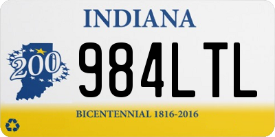 IN license plate 984LTL