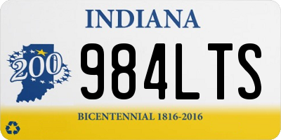 IN license plate 984LTS