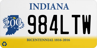 IN license plate 984LTW