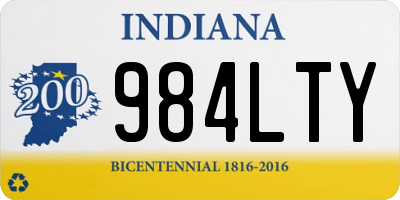 IN license plate 984LTY