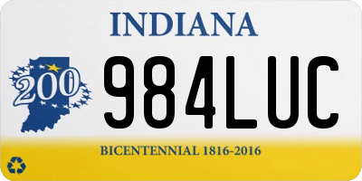 IN license plate 984LUC