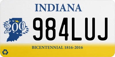 IN license plate 984LUJ