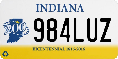 IN license plate 984LUZ