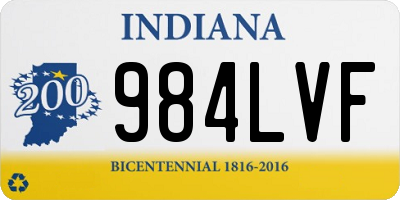 IN license plate 984LVF