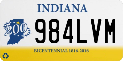 IN license plate 984LVM