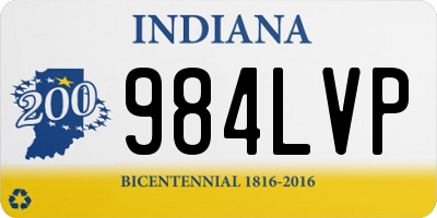 IN license plate 984LVP