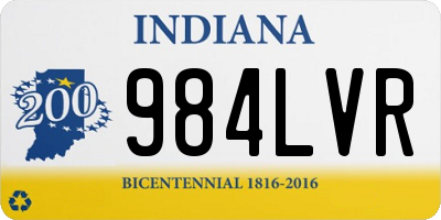 IN license plate 984LVR