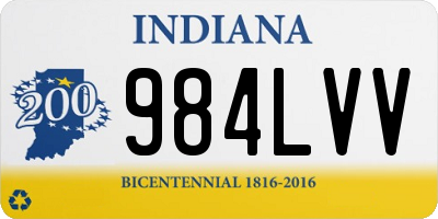 IN license plate 984LVV