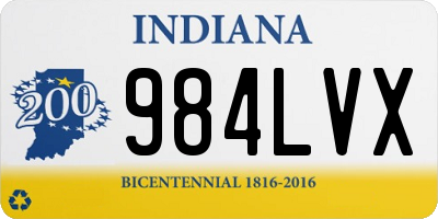 IN license plate 984LVX