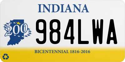 IN license plate 984LWA