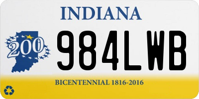 IN license plate 984LWB