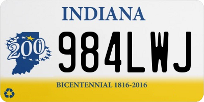 IN license plate 984LWJ