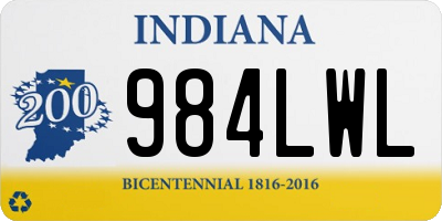 IN license plate 984LWL