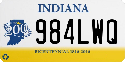 IN license plate 984LWQ