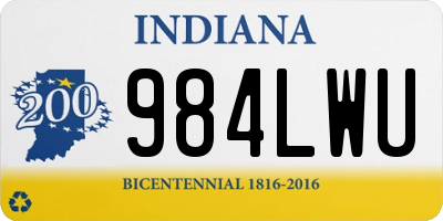 IN license plate 984LWU