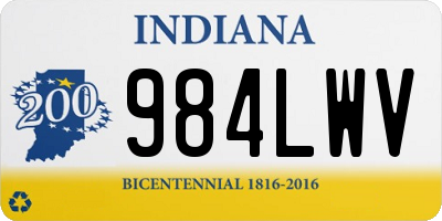 IN license plate 984LWV