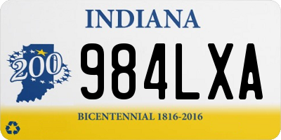 IN license plate 984LXA