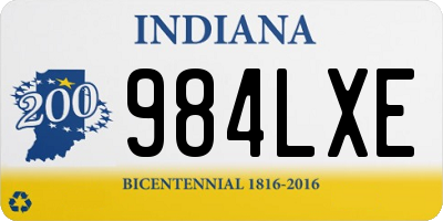 IN license plate 984LXE