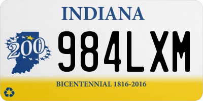 IN license plate 984LXM