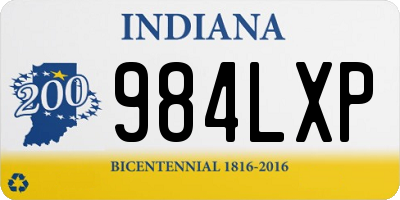 IN license plate 984LXP