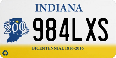IN license plate 984LXS