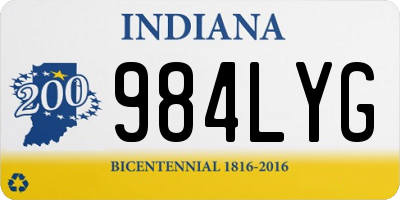 IN license plate 984LYG