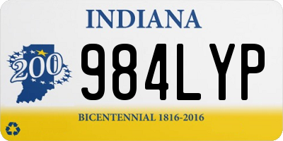 IN license plate 984LYP