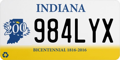 IN license plate 984LYX