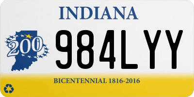 IN license plate 984LYY