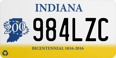 IN license plate 984LZC