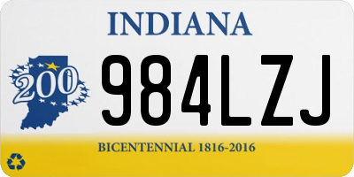 IN license plate 984LZJ