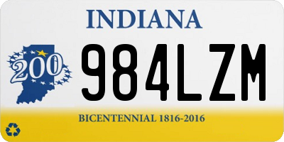 IN license plate 984LZM