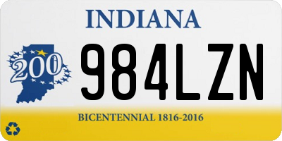 IN license plate 984LZN