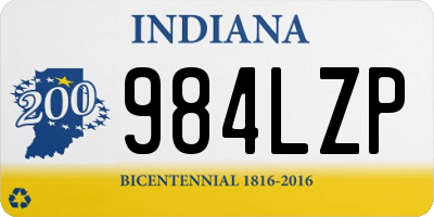 IN license plate 984LZP