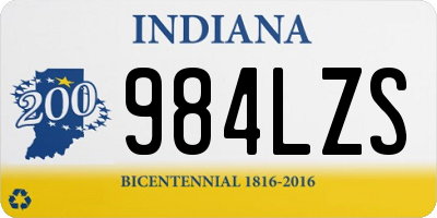 IN license plate 984LZS