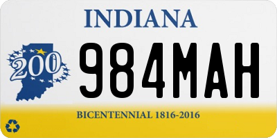 IN license plate 984MAH