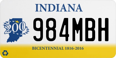 IN license plate 984MBH