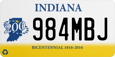 IN license plate 984MBJ