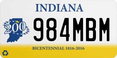 IN license plate 984MBM