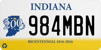 IN license plate 984MBN