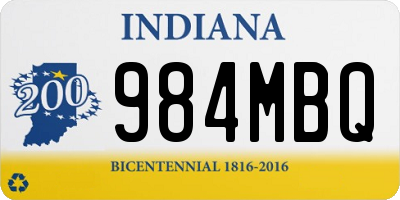 IN license plate 984MBQ