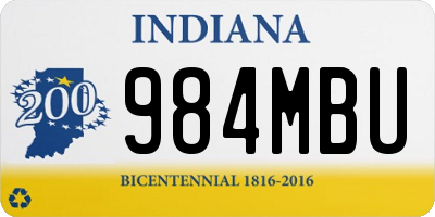 IN license plate 984MBU