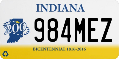 IN license plate 984MEZ