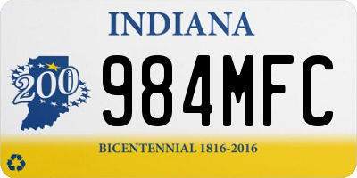 IN license plate 984MFC