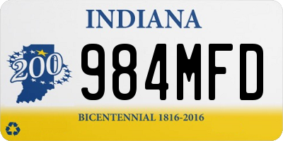 IN license plate 984MFD