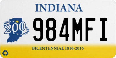 IN license plate 984MFI