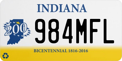 IN license plate 984MFL